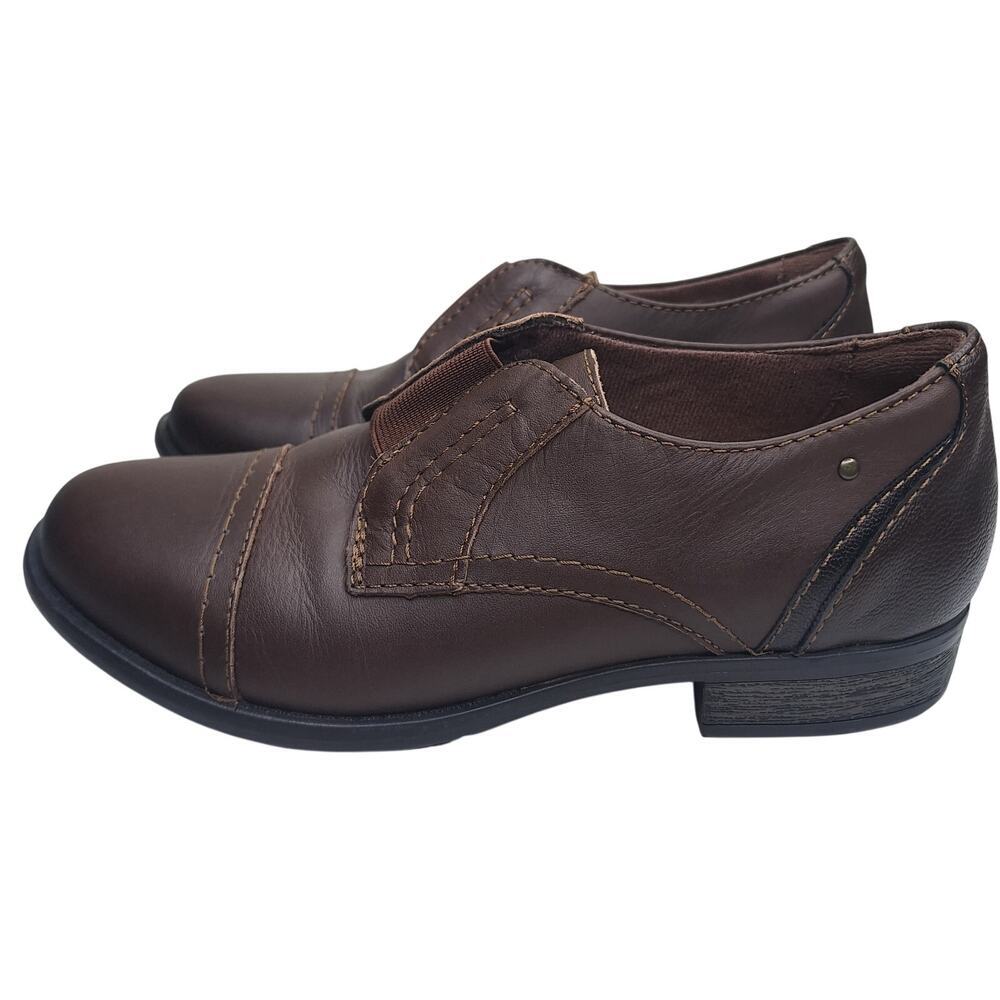 Earth Origins Blythe Brogue Comfort Shoes Leather Women's 7M Oxford Slip On